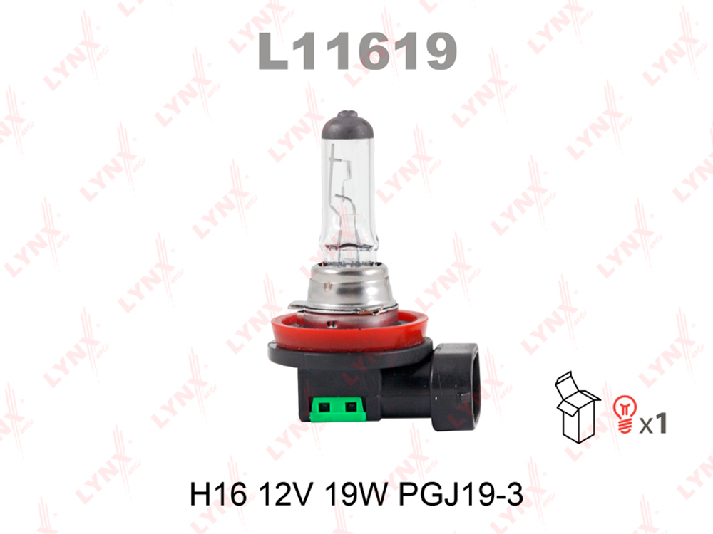 Автолампа 12V H16 19W Lynx