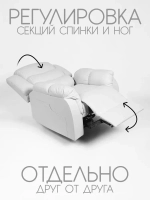 Кресло реклайнер экокожа электрический ( 2 мотора) Masscomplekt от производителя Масскомплект купить с доставкой до адреса выгодно!
