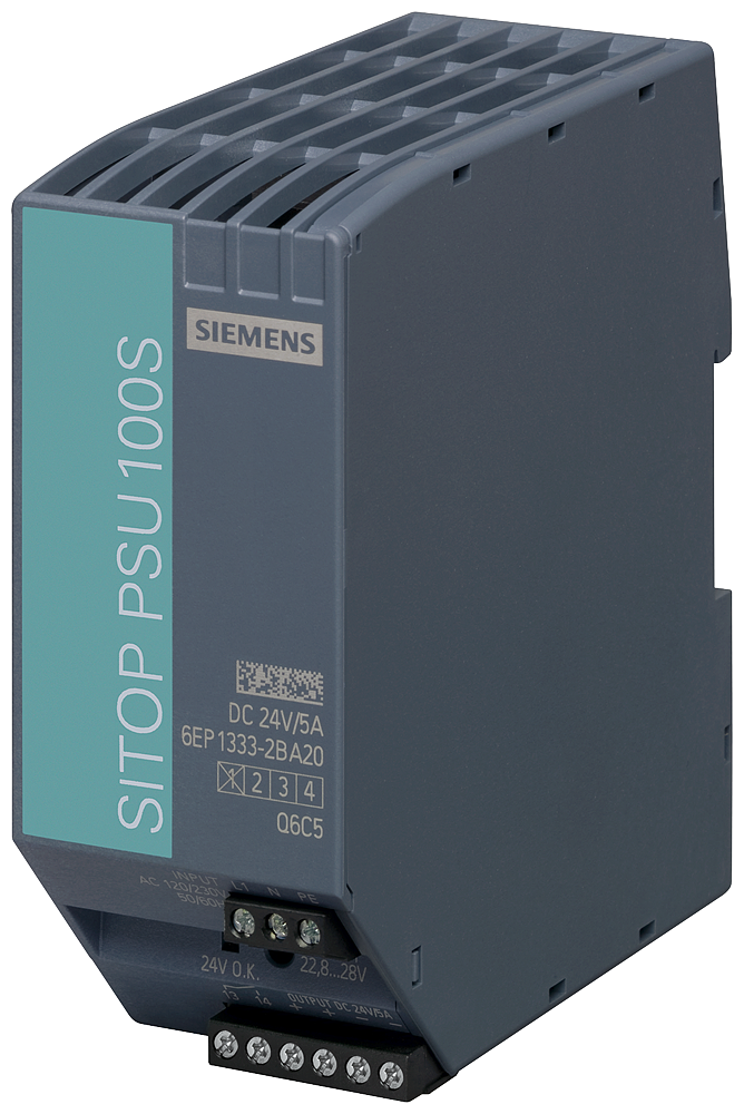 SITOP PSU100s 24 v/5 a, стабилизированный блок питания,  SIEMENS 6EP1333-2BA20