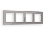 AF330504 Рамка ALFA Platos (Сталь Стекло органическое) 4-ая