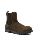 Кожаные челси adley BOSS BLACK - хаки(50503675)