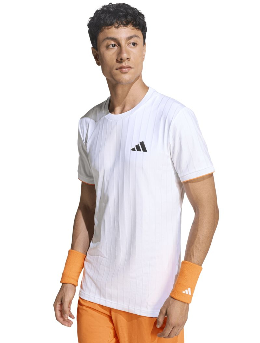 Мужская теннисная футболка Adidas Climacool+ Freelift Pro - white