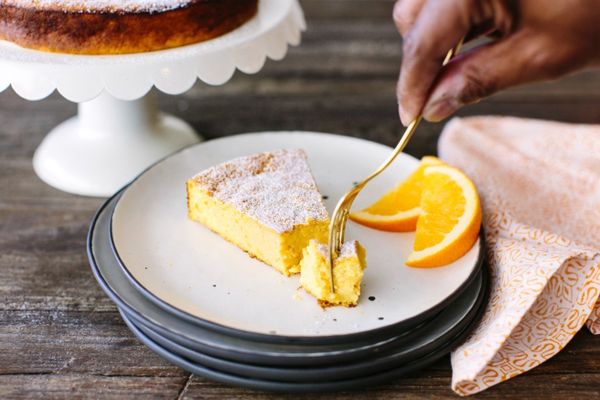 Необычный апельсиновый пирог из двух целых апельсинов, с кожурой! Unusual orange cake