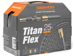 Шланг текстильный DAEWOO TitanFlex 5/8" х 25 м с комплектом для полива [DWH 9124]