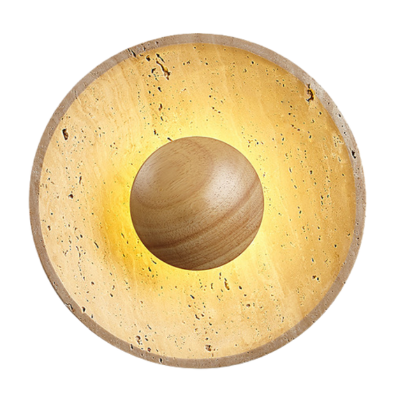 Серия настенных светильников из травертина Solvo