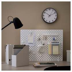 IKEA PLUTTIS  (ИКЕА ПЛУТТИС)  -  Настенные часы, черные, 28 см