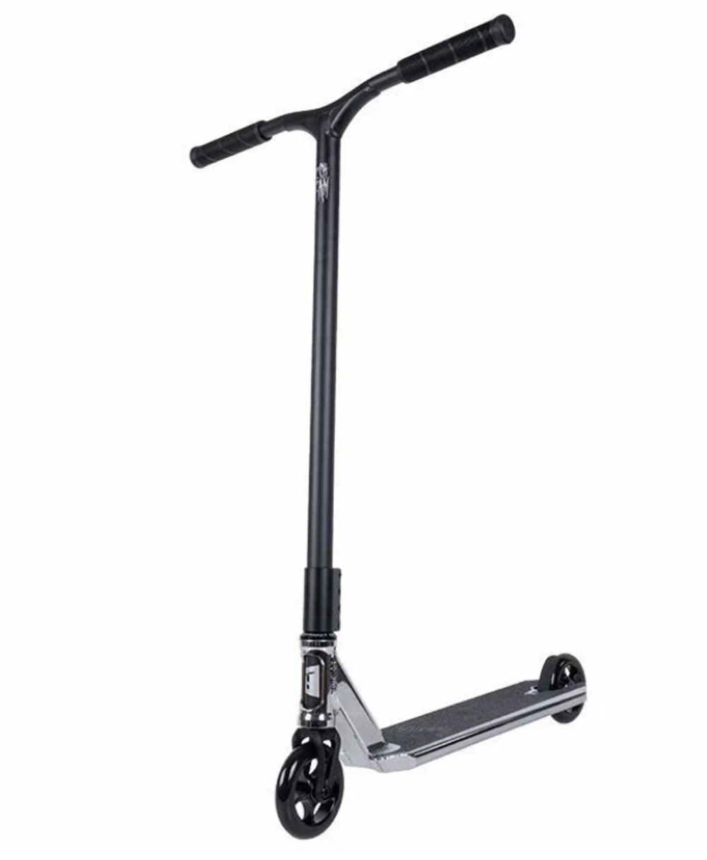 Самокат трюковой Tech Team Provokator 50 silver chrome-black  1/4 серебро хром
