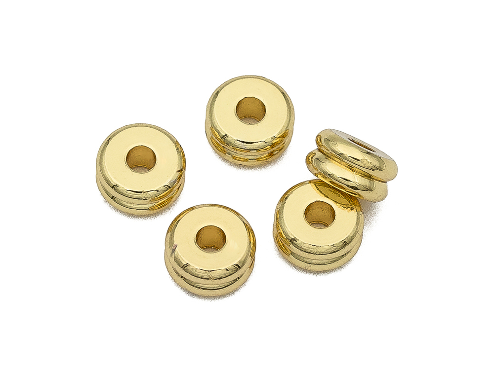 Бусина-спейсер Double 6мм (10штук)