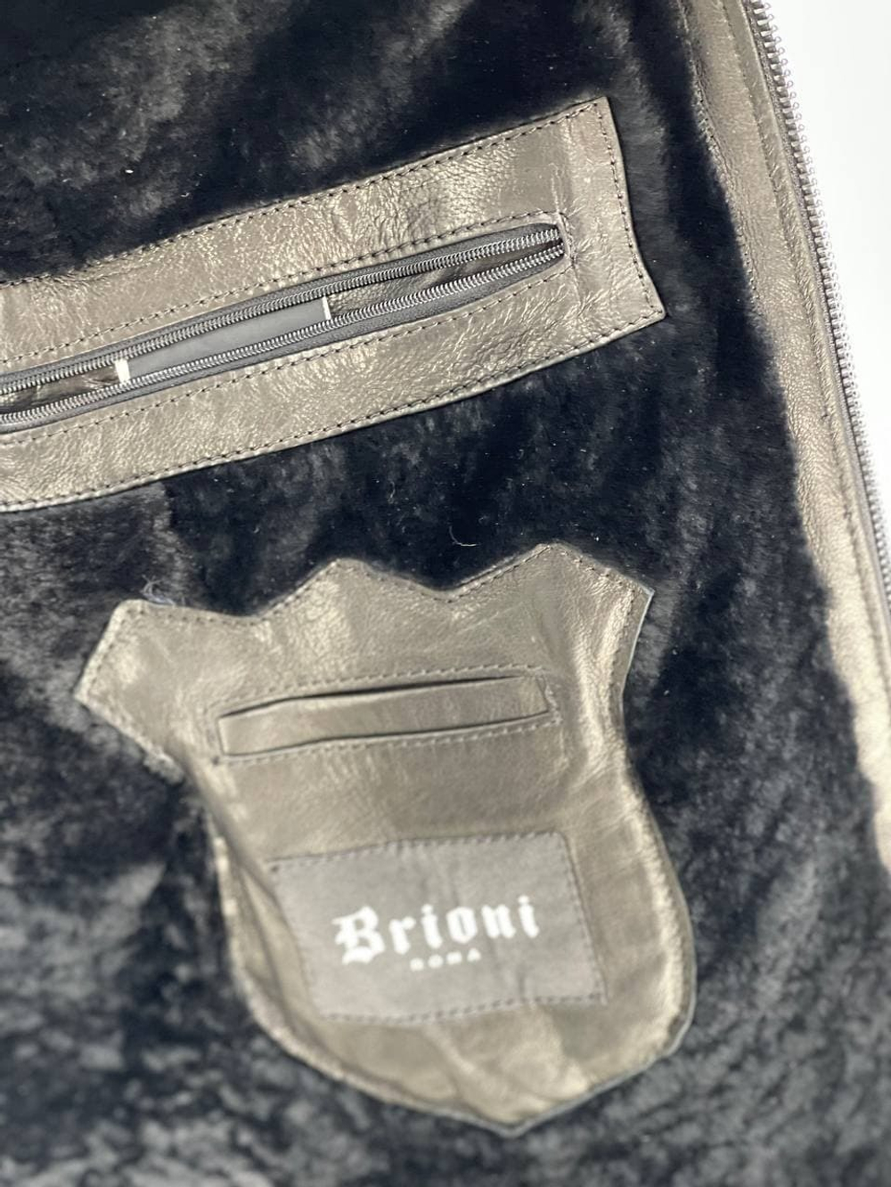 Кожаная куртка Brioni