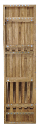 Вешалка для одежды настенная Пиафорте 1195х330 мм / вешалка деревянная из массива дикого дуба в прихожую