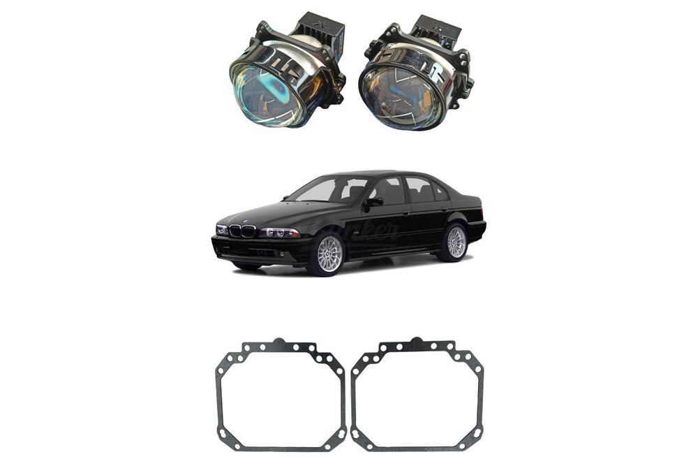 Комплект для замены штатных линз Hella 2 BMW 5 E39 рестайлинг 2000-2004