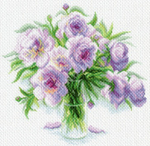 "Нежные пионы"-1731 канва с рисунком