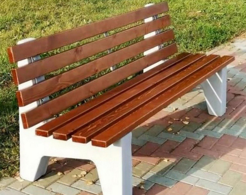 Скамейка «Город» на бетонном основании