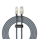 USB-A - Lightning Кабель Baseus Unbreakable Charging+Data 2.4A 2m - Stellar White