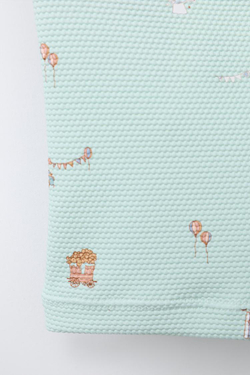 ZARA ПЛАВКИ-БОКСЕРЫ «ЦИРК», ЦВЕТ МОРСКОЙ ВОЛНЫ