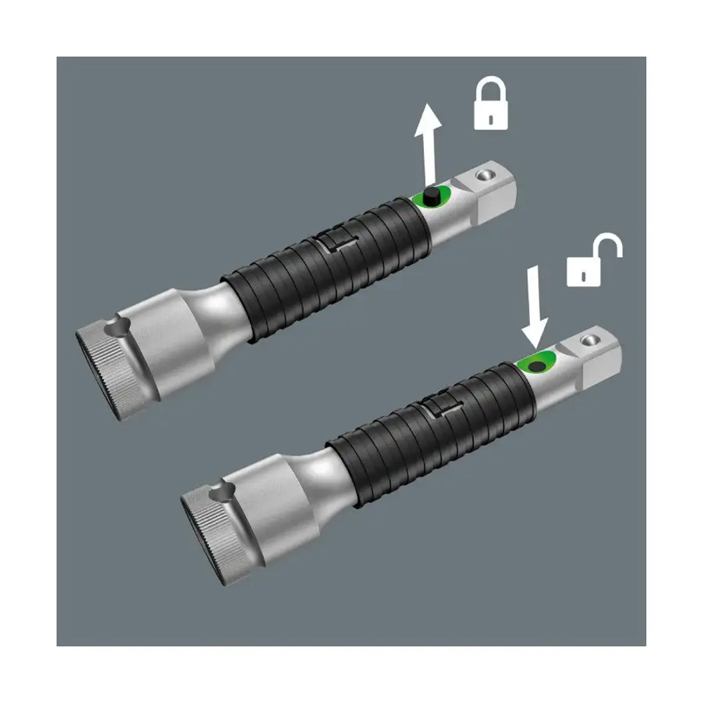 Удлинитель Zyklop со стопором flexible-lock 8796 SB 3/8" WERA 05003591001
