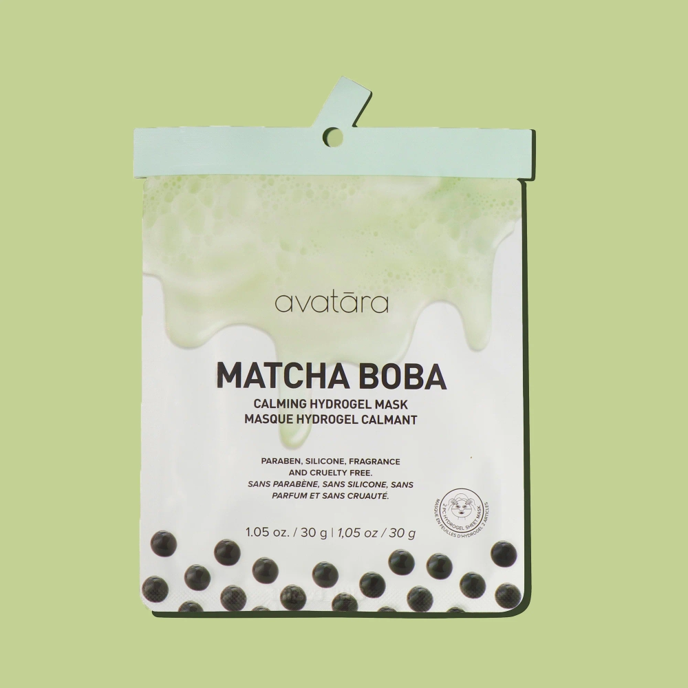 Гидрогелевая маска Avatara Matcha Boba