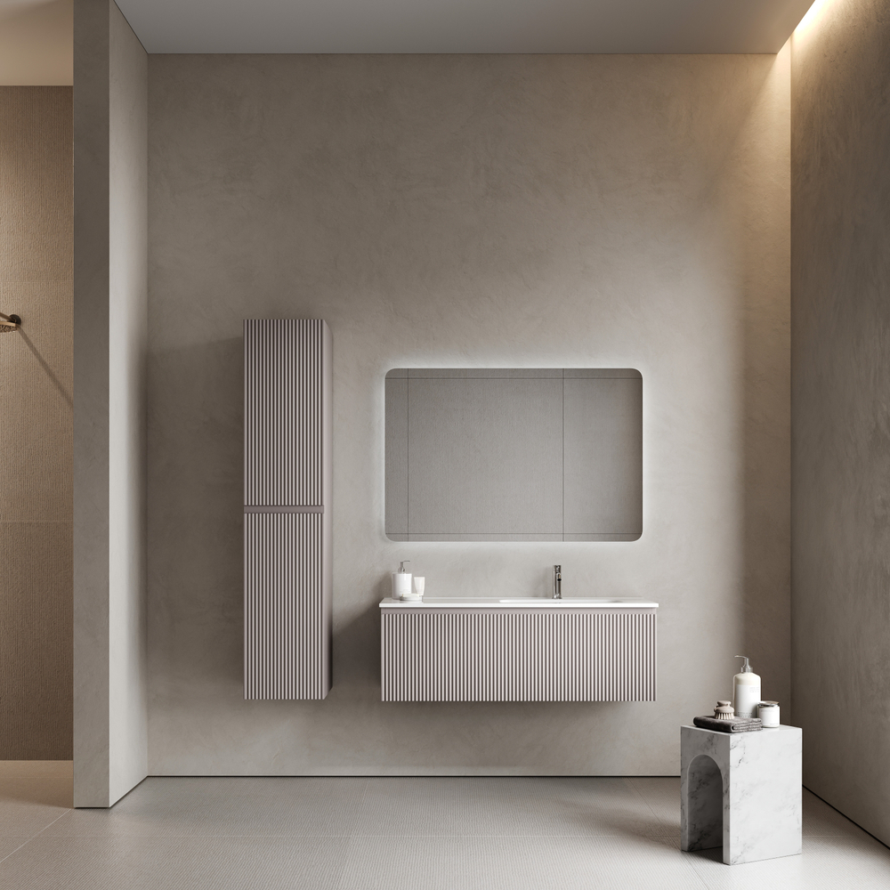 Тумба подвесная Sancos Snob R 1.0 с одним ящиком 1195х445х406, Doha Soft, SNR1.0120RSM