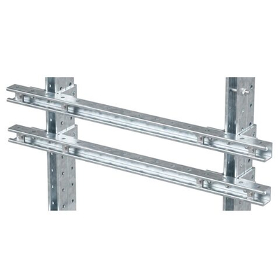 Комплект монтажных профилей на раму для крепления 1 оболочки болтами М8х80 4 шт. , горячеоцинкованный, длина 800 мм