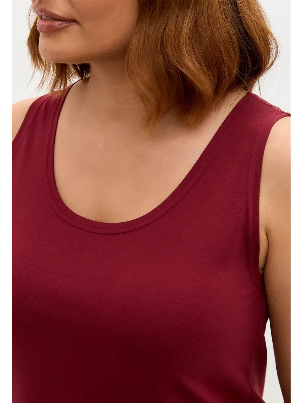 Майка базовая под пиджак удлиненная оверсайз