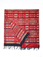 Шарф теплый с индейским орнаментом