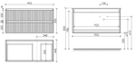 Тумба с раковиной Sancos Snob T 100 см SNT100RW правая, bianco