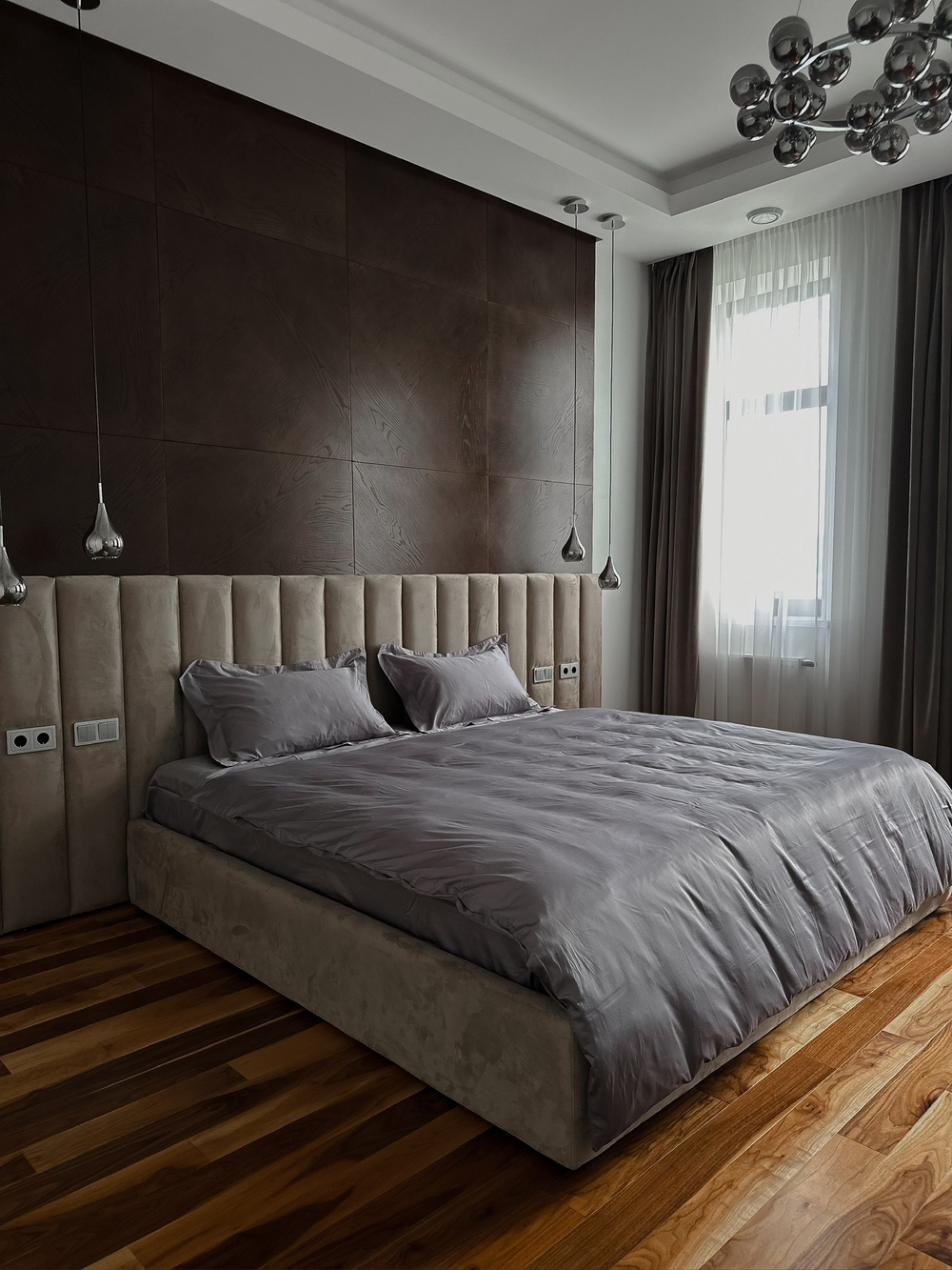 Однотонный комплект для сна Grey