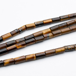 Тигровый глаз бусины, размер около 7*3,7 мм, цена за 13 шт (1/4 нити)