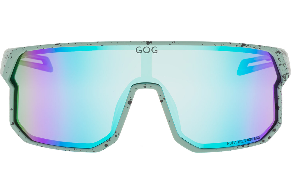 Спортивные очки GOG Vidar / Matt Green-Black / Polarized White-Blue Lens