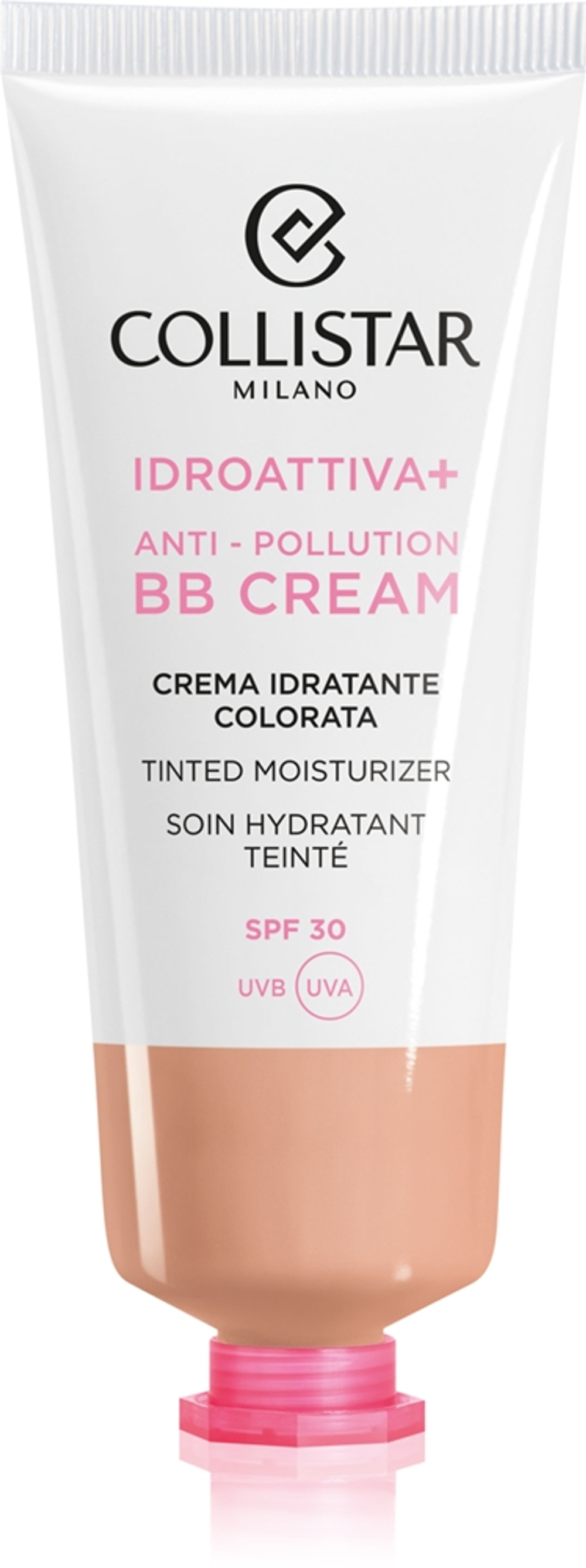 Collistar Face IDROATTIVA+ Tinted Moisturizer - Тонирующий крем с SPF 30, увлажняющий оттенок 2 Medium, 50 ml