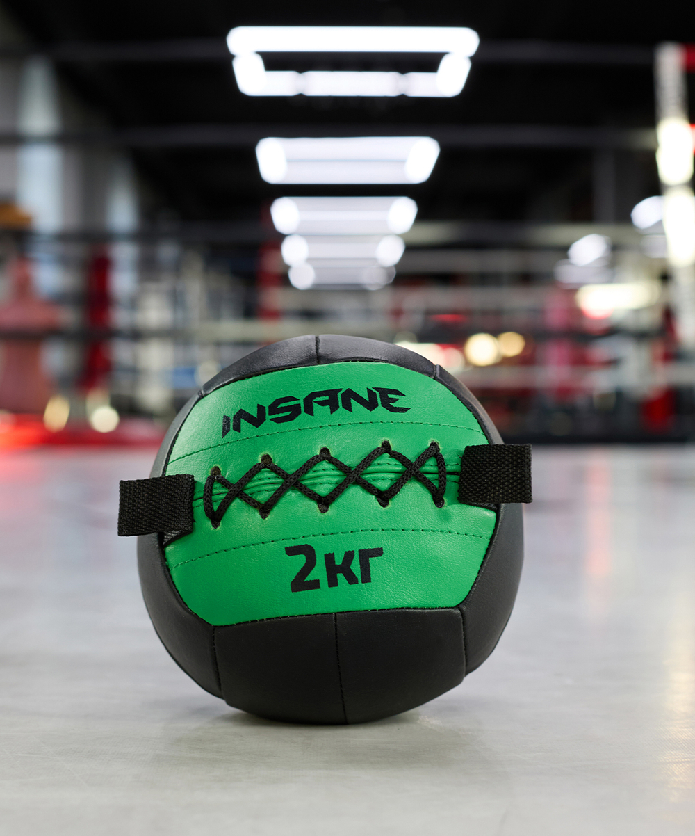 Медбол IN24-WB100, 2 кг, зеленый