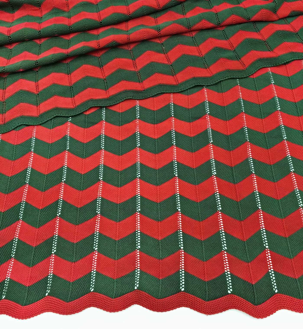 Плед хлопковый 150x200 ПД073-12/09 Новогодний