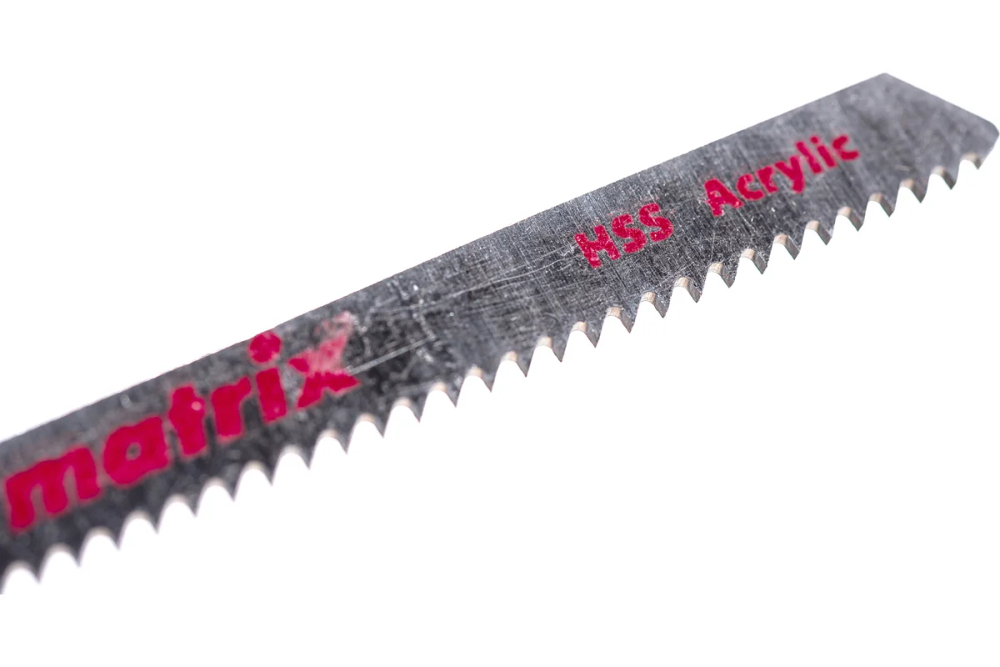 Полотна для электролобзика (пилки) по акрилу, 3 шт, 72х2 мм Matrix (Матрикс)