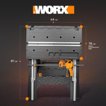 Верстак складной WORX WX051 Pegasus