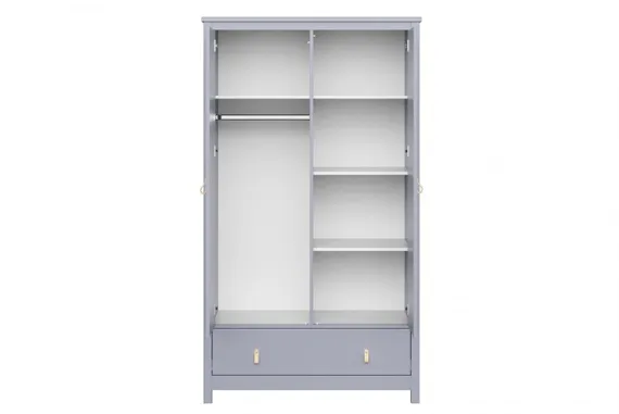 Шкаф двухдверный Ellipse Wood Серый