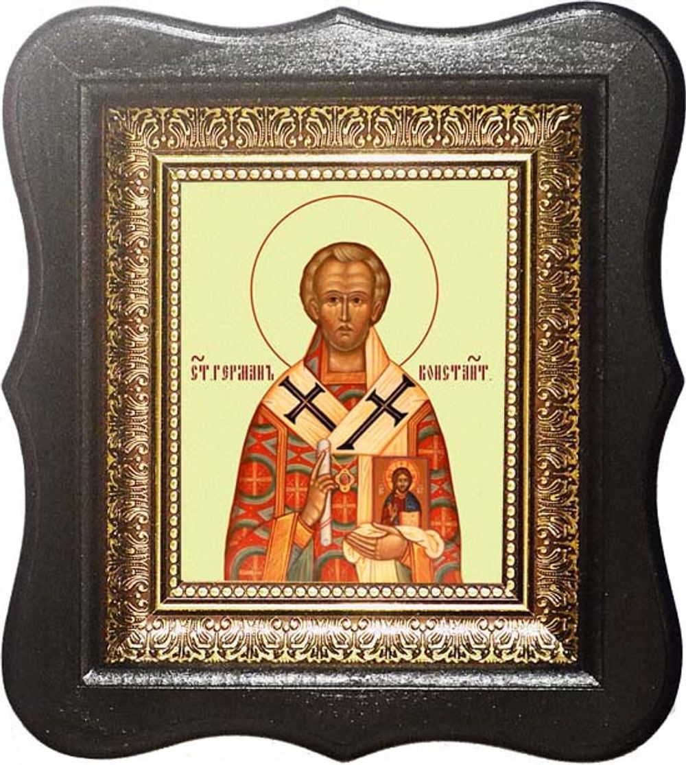 Герман Константинопольский святитель. Икона  на холсте.