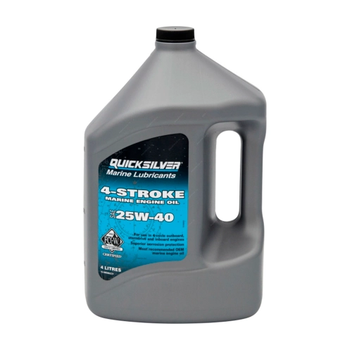 Масло моторное Quicksilver 25W40 минеральное 4Т 4л (8M0086224)