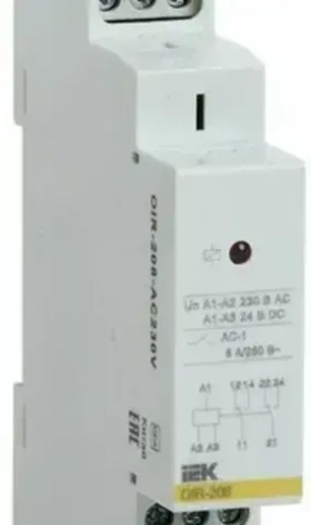 Реле промежуточное IEK ONI OIR 3 контакта (8А) 230 В AC арт. OIR-308-AC230V