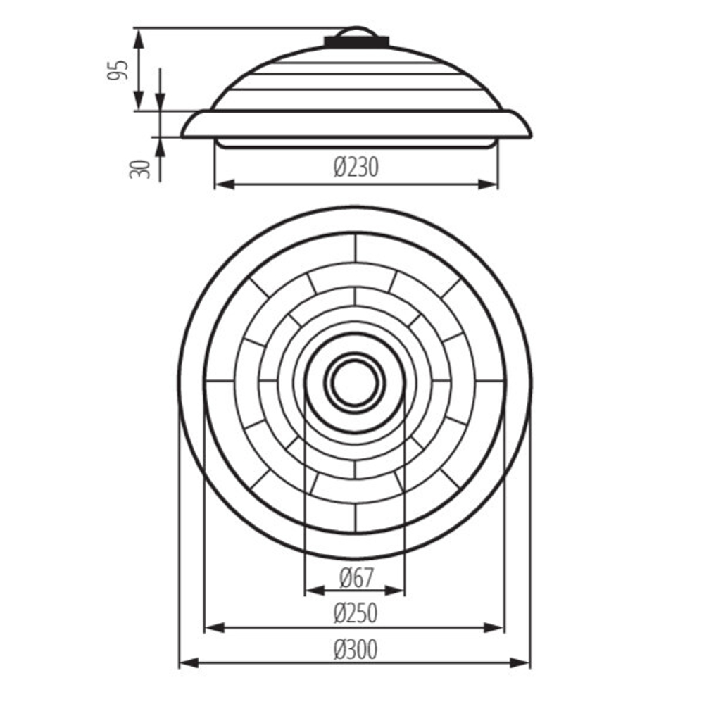 Cветильник с датчиком KANLUX FOGLER DL 2x40W E27