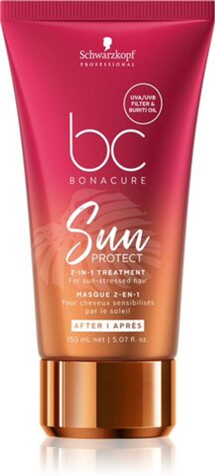 Schwarzkopf Professional BC Bonacure Sun Protect 2-IN-1 Treatment - Регенерирующее и укрепляющее средство 2-в-1 /   150  ml  / GTIN 4045787462371