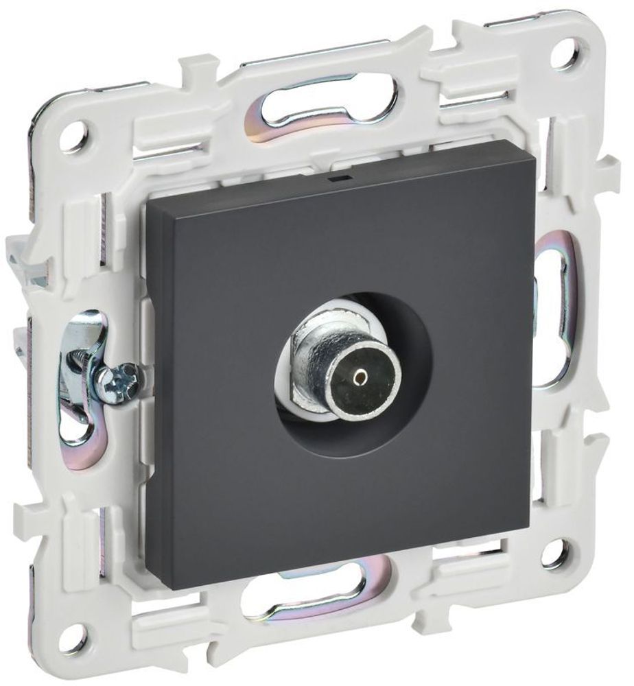 Розетка TV оконечная SKANDY SK-A12T титан IEK SK-A10-O-K48 Розетка TV оконечная SKANDY SK-A12T титан IEK SK-A10-O-K48