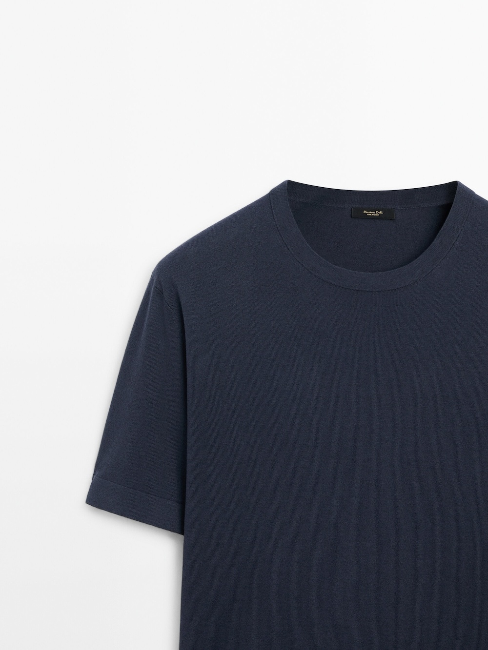 Massimo Dutti Футболка с круглым вырезом, синий