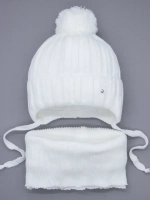 Шапка для девочек осенняя и снуд