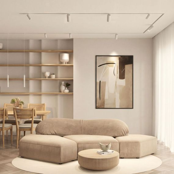 Трековый светодиодный светильник Denkirs Simple Spot DK8108-WH