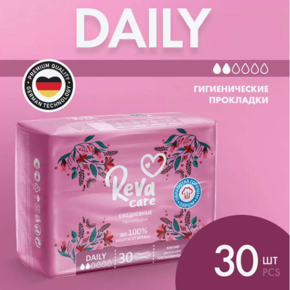 Ежедневные прокладки Reva Care Daily, 30шт 1430