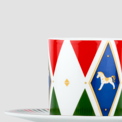 Кофейная пара Farforite «Зеленая ярмарка / Зимняя ярмарка» 120 мл в подарочной коробке