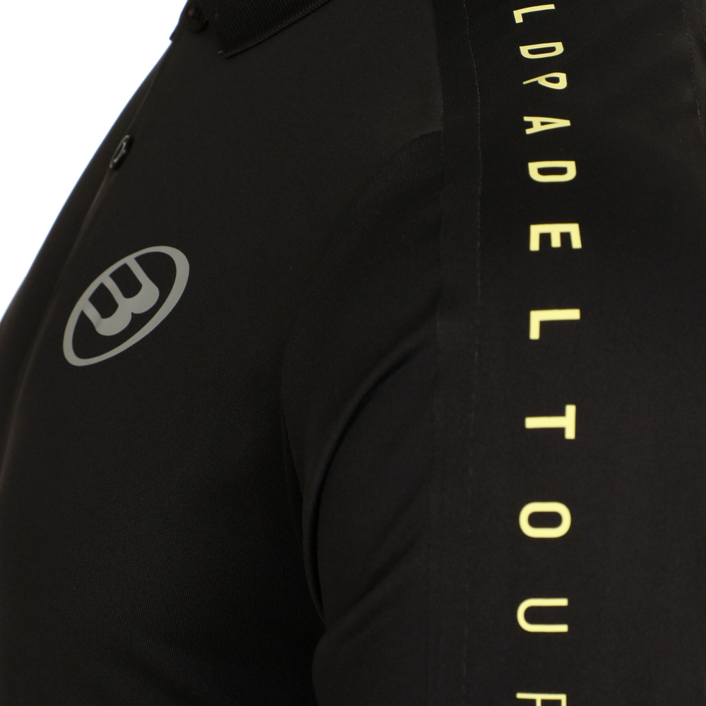 Мужское теннисное поло Bullpadel Liceo Polo Men - Black, Yellow