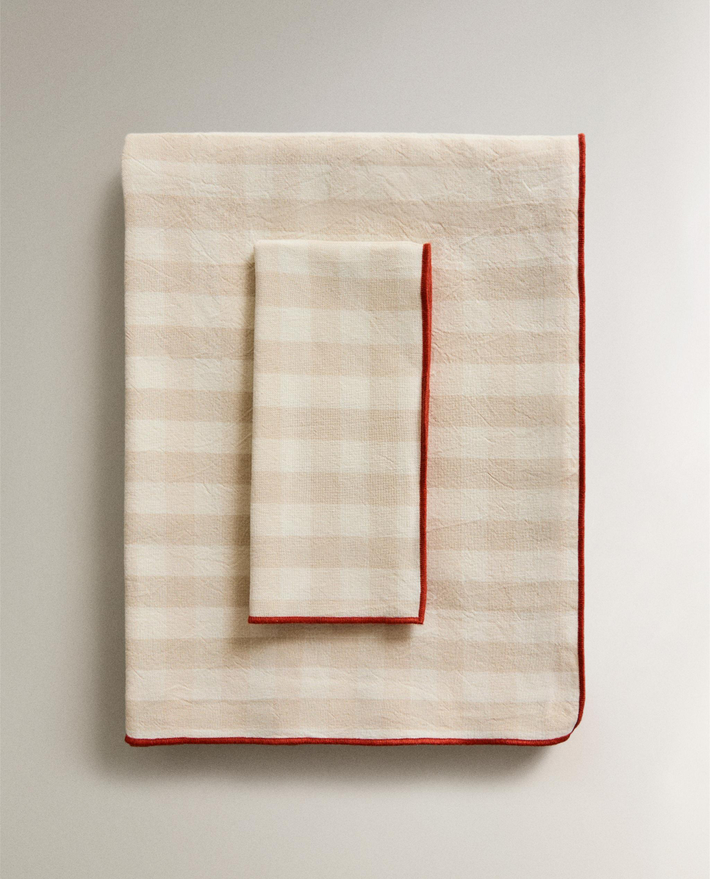Zara Home скатерть из хлопка, клетка, 150 150 см · 7248/021