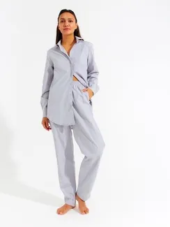 Брюки женские MINAKU: Home collection цвет серый, р-р 42