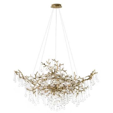 Подвесная люстра 10*G9 10351/1000L AB античная бронза Coral LOFT IT